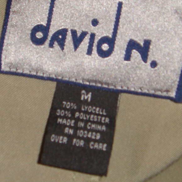 Vintage David N. Khaki Overall Dress M - Picture 8 of 8